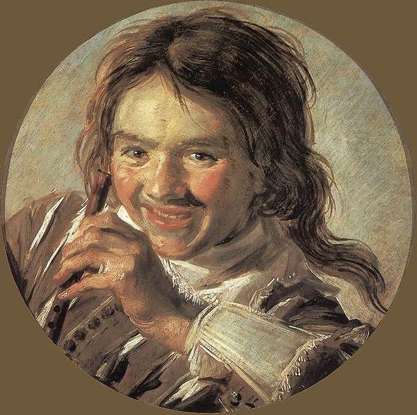 Frans Hals Boy holding a Flute oil painting image